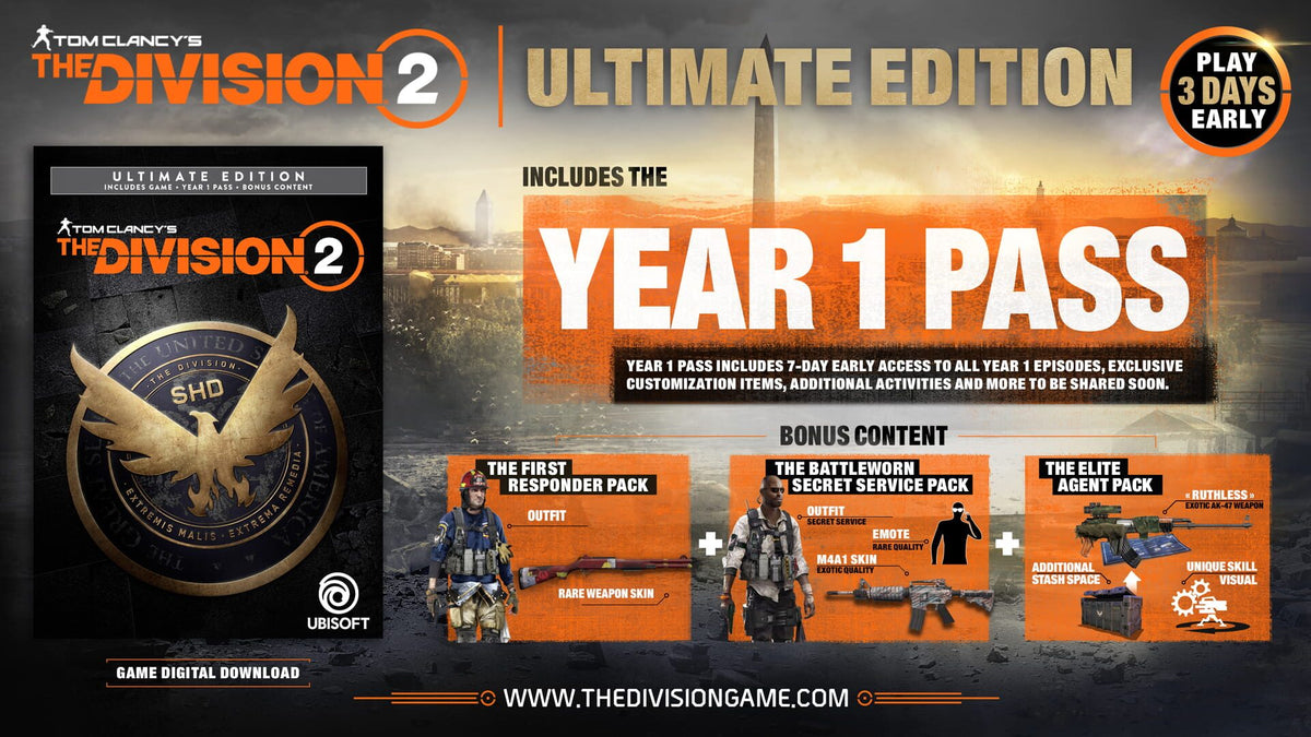 Tom Clancy's The Division 2 Ultimate Edition - PC (Ubisoft) — скриншот 1