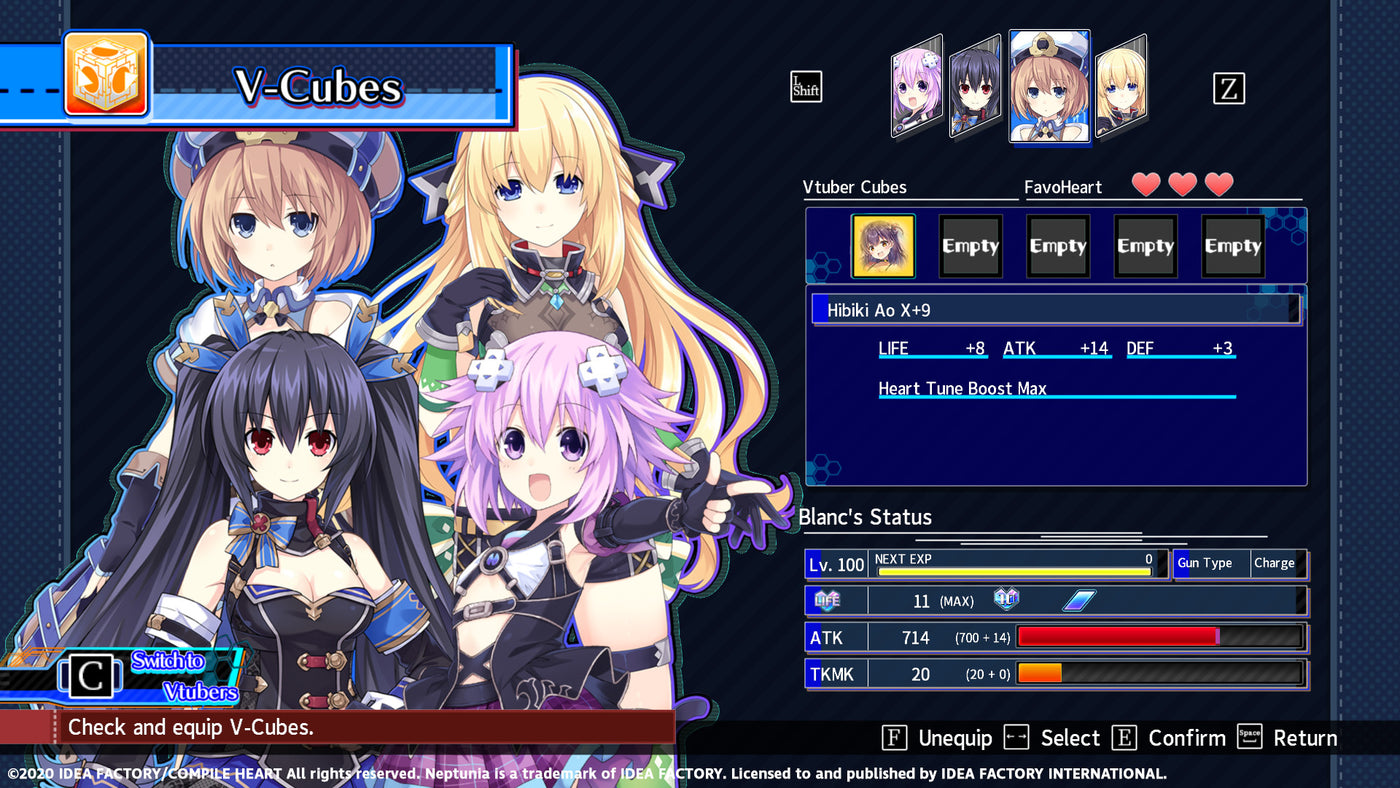 Neptunia Virtual Stars - Hibiki Ao Pack DLC - PC (Steam) — скриншот 3