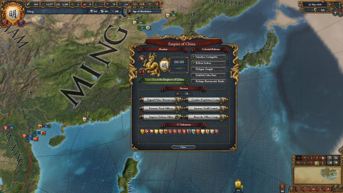 Europa Universalis IV - Mandate of Heaven DLC - PC (Steam) — скриншот 1