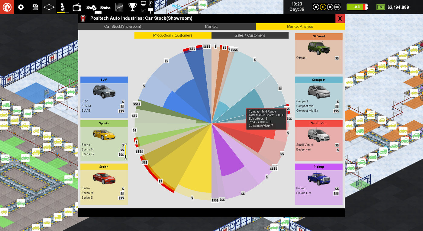 Production Line : Car factory simulation - PC (Steam) — скриншот 3