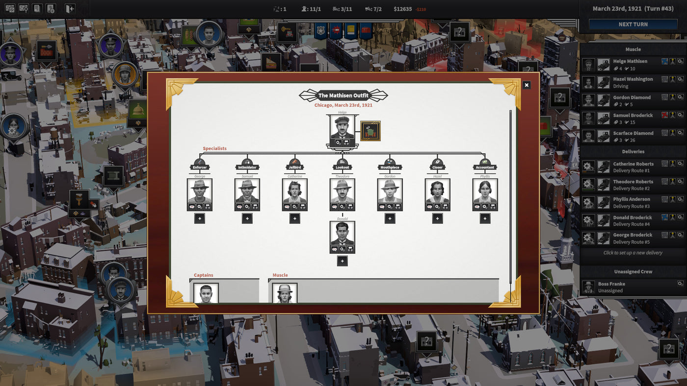 City of Gangsters: Criminal Record DLC - PC (Steam) — скриншот 1