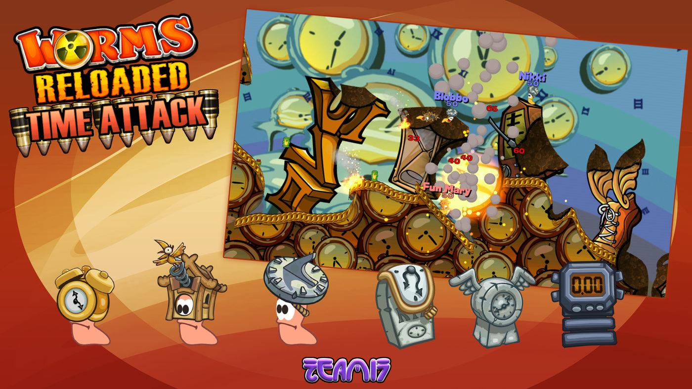 Worms Reloaded: Time Attack Pack DLC - PC (Steam) — скриншот 3