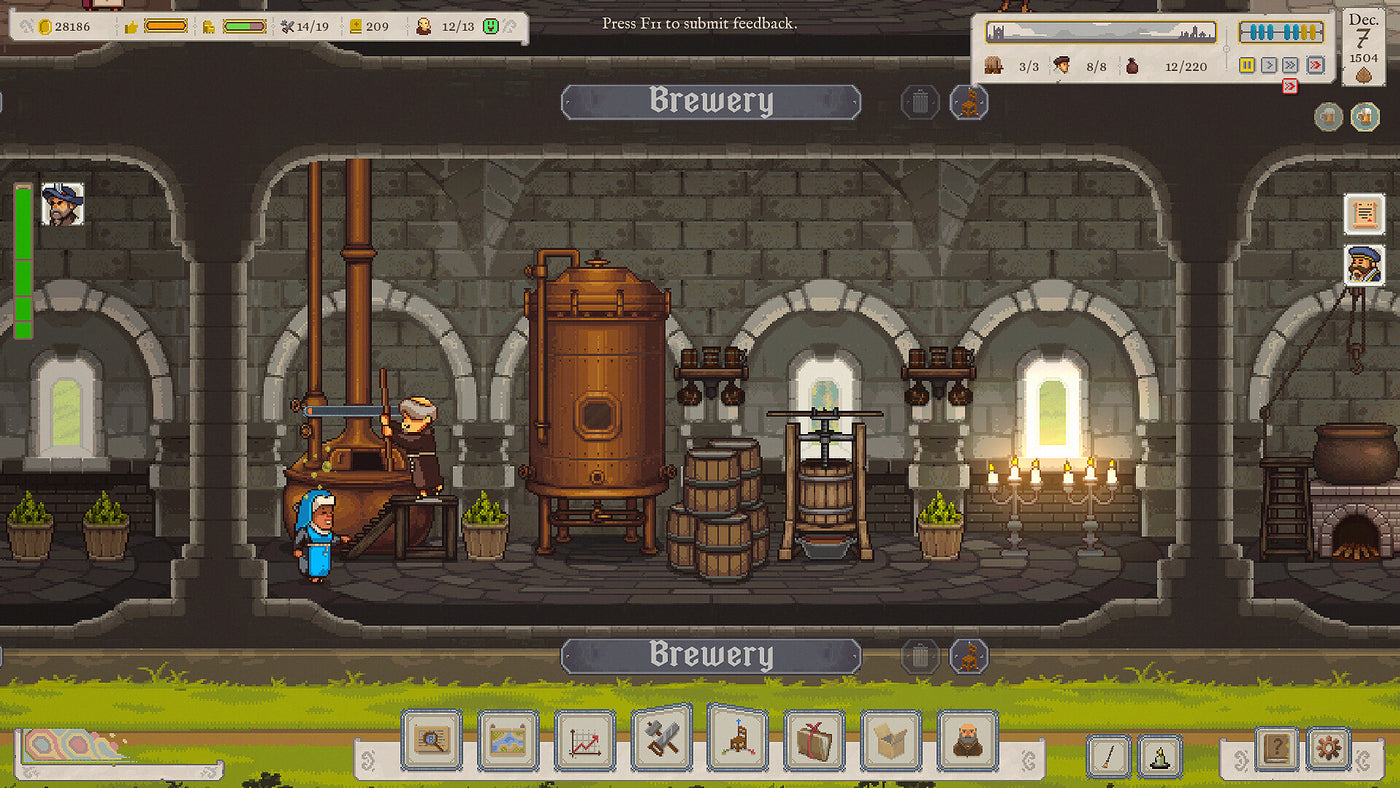 Ale Abbey - Monastery Brewery Tycoon - PC (Steam) — скриншот 2
