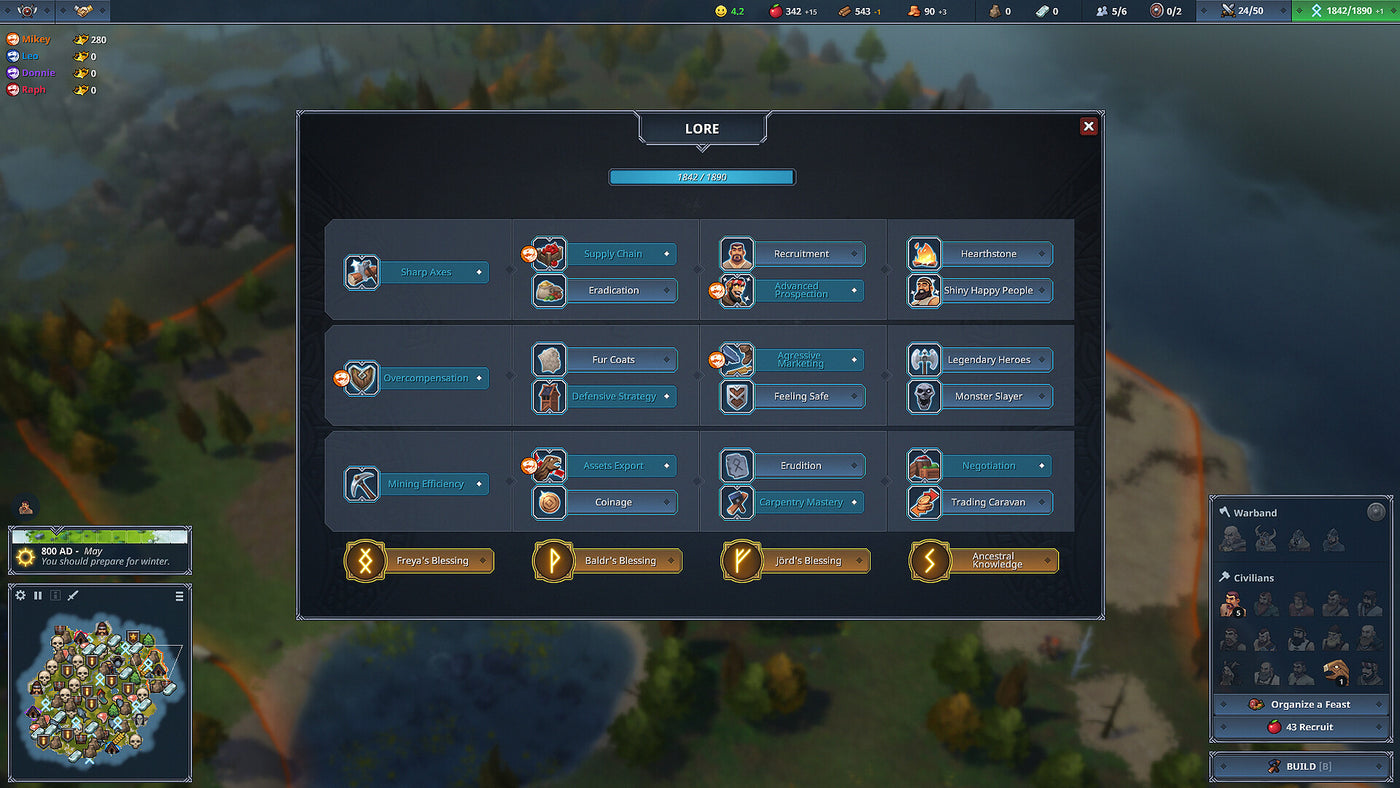 Northgard - Hafgufa, Clan of the Turtle DLC - PC (Steam) — скриншот 3