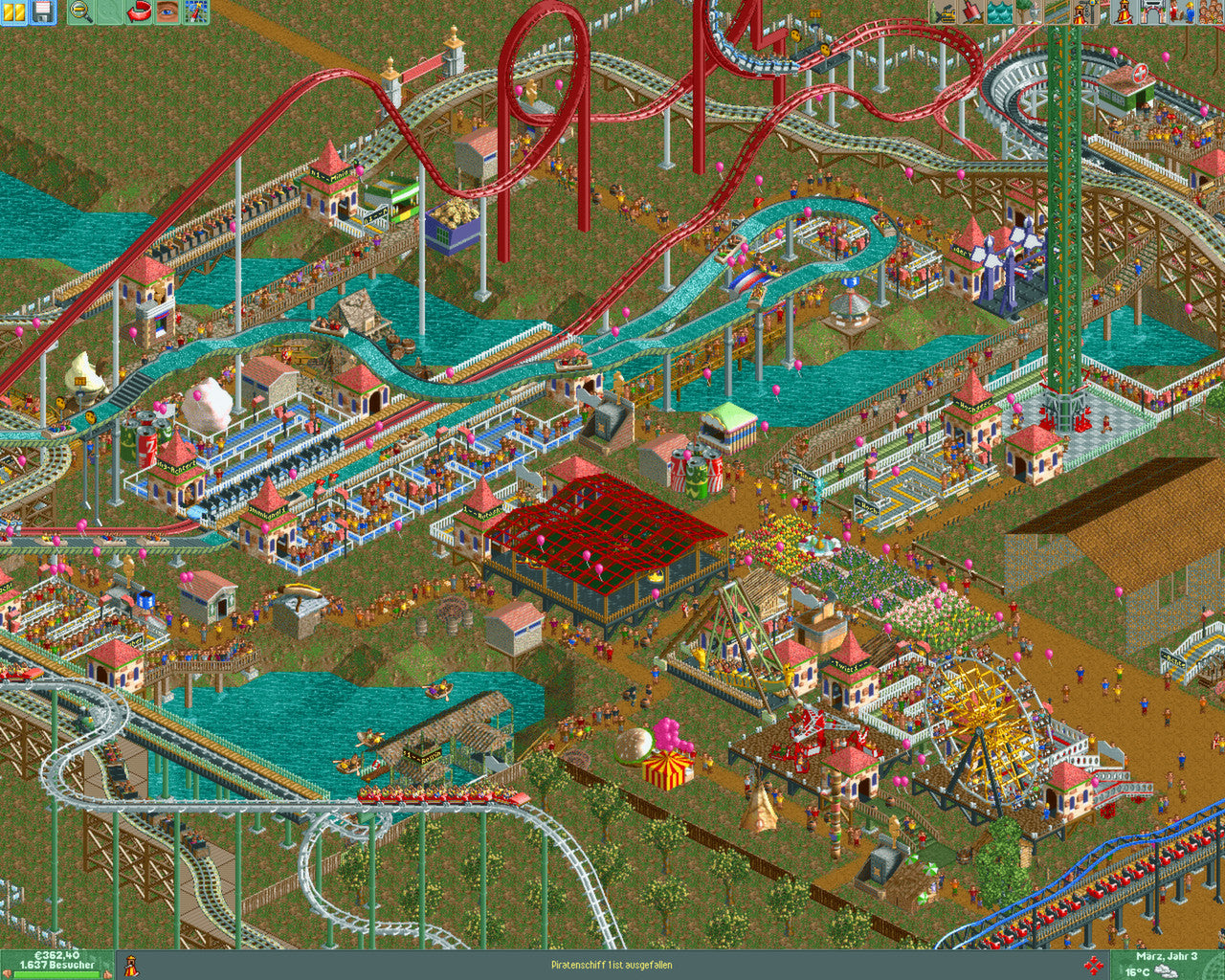 RollerCoaster Tycoon 2: Triple Thrill Pack - PC (Steam) — скриншот 2
