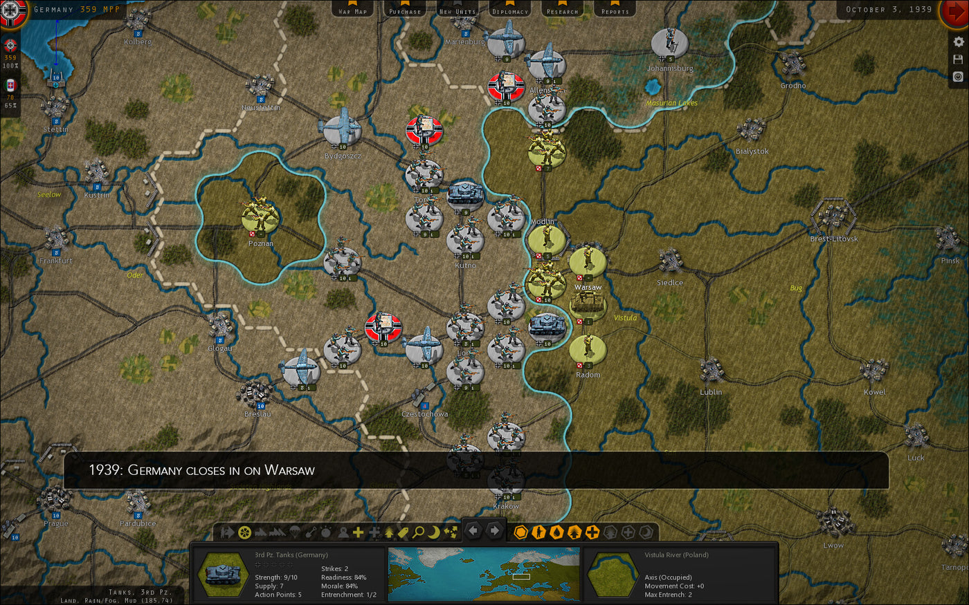 Strategic Command WWII: War in Europe - PC (Steam) — скриншот 1