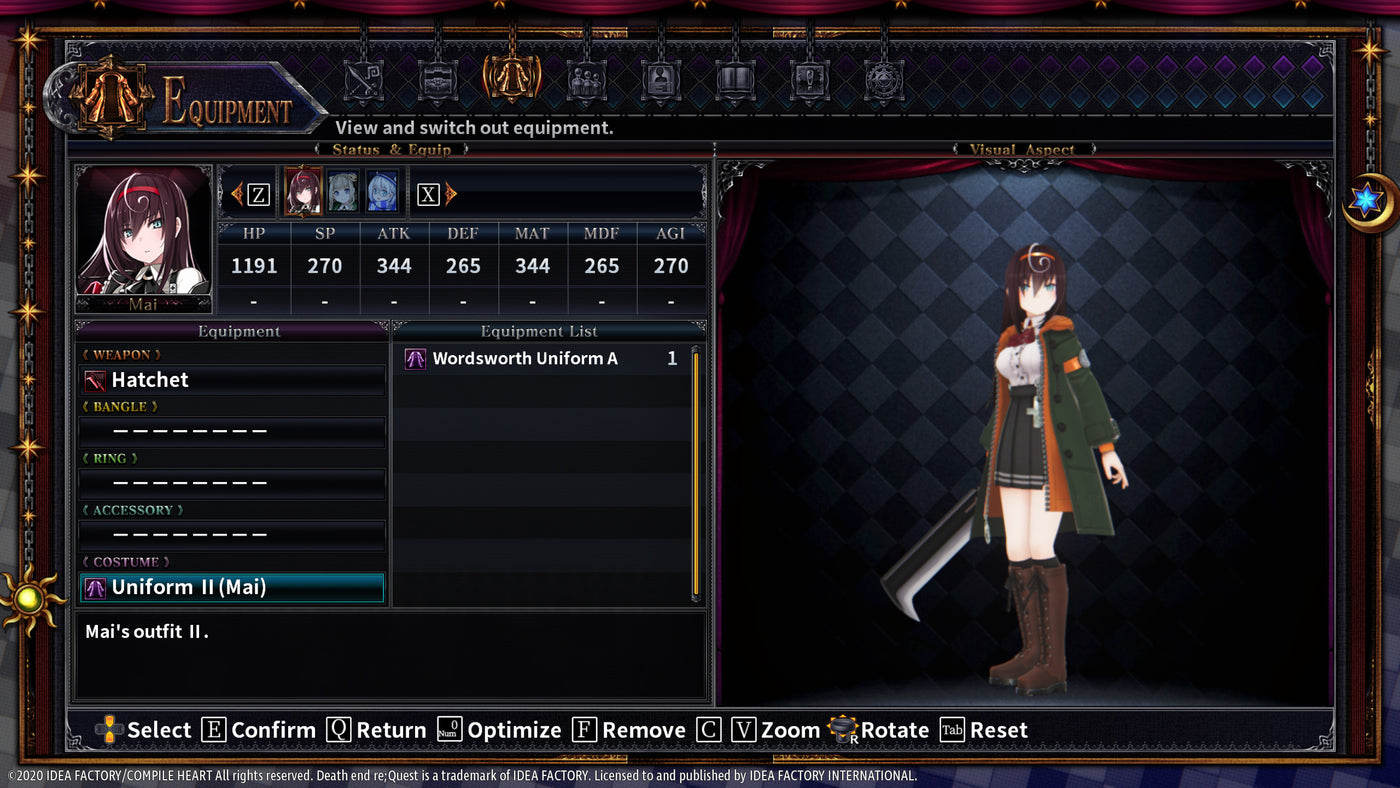 Death end re;Quest 2 - Alternate Uniform Set - PC (Steam) — скриншот 2