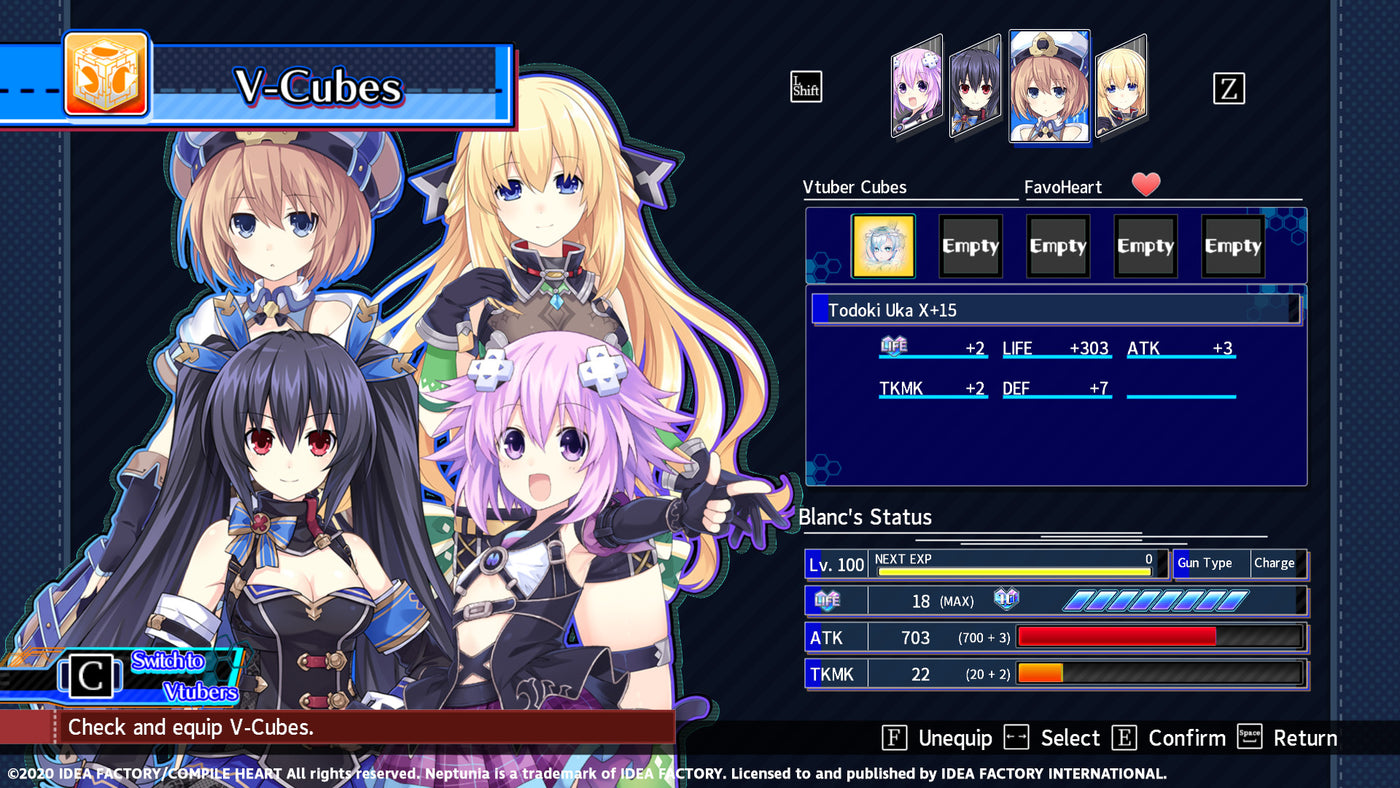 Neptunia Virtual Stars - Todoki Uka Pack DLC - PC (Steam) — скриншот 3