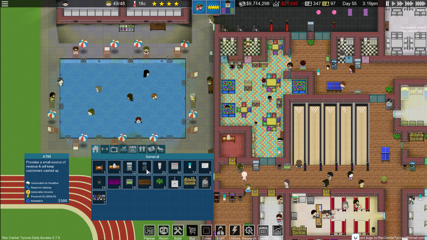 Rec Center Tycoon - PC (Steam) — скриншот 2
