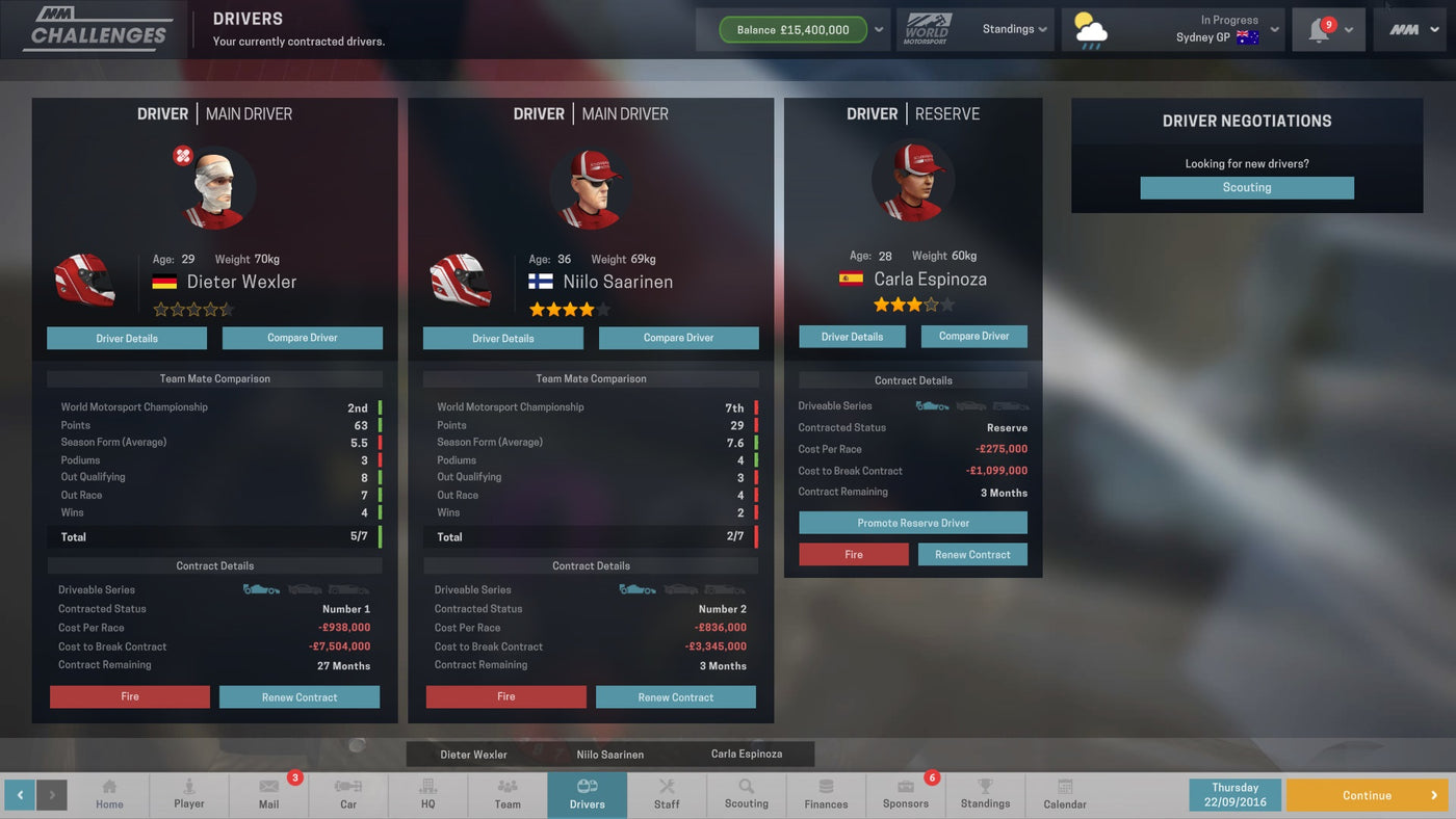 Motorsport Manager - Challenge Pack DLC - PC (Steam) — скриншот 3