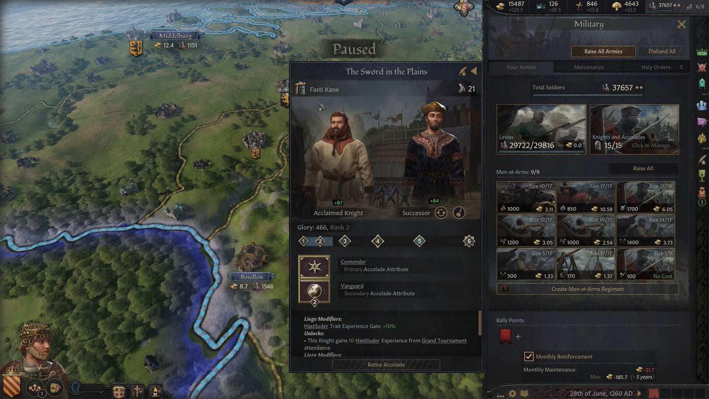Crusader Kings III: Tours & Tournaments DLC - PC (Steam) — скриншот 1