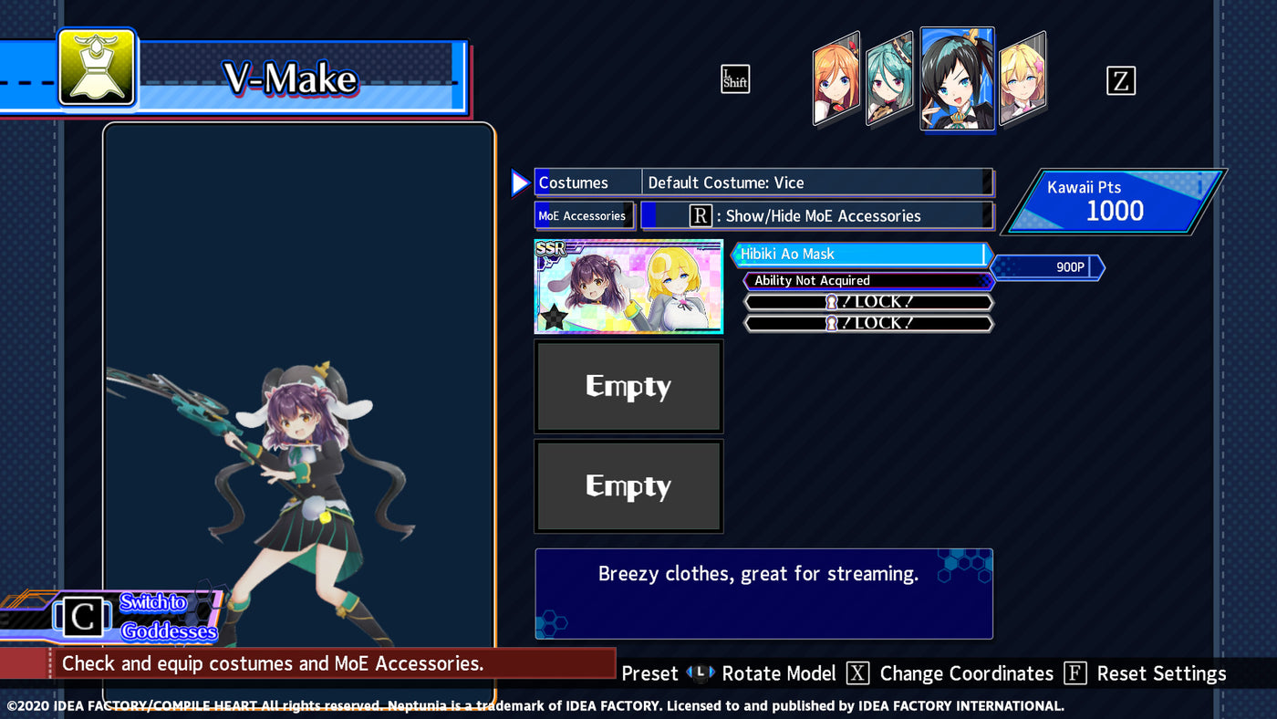 Neptunia Virtual Stars - Hibiki Ao Pack DLC - PC (Steam) — скриншот 2