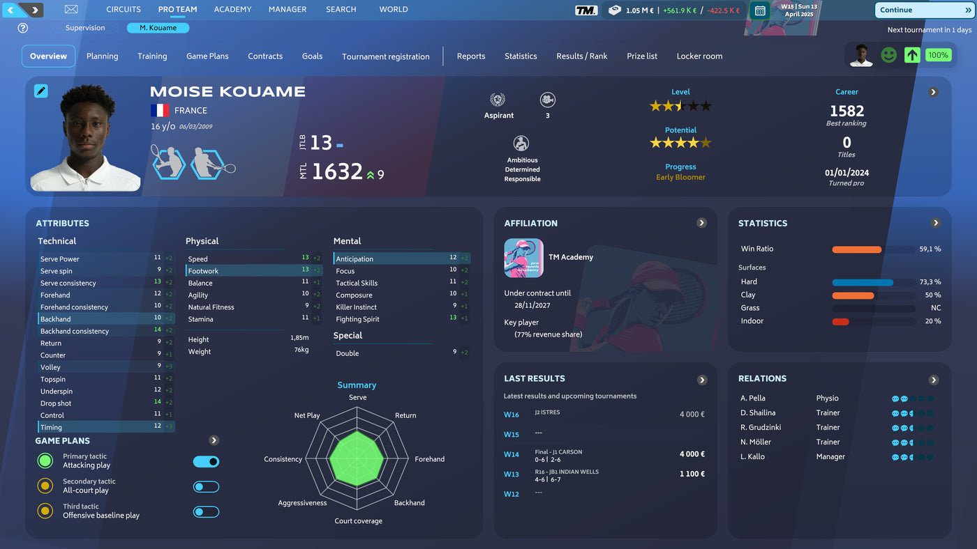 Tennis Manager 25 - PC (Steam) — скриншот 1