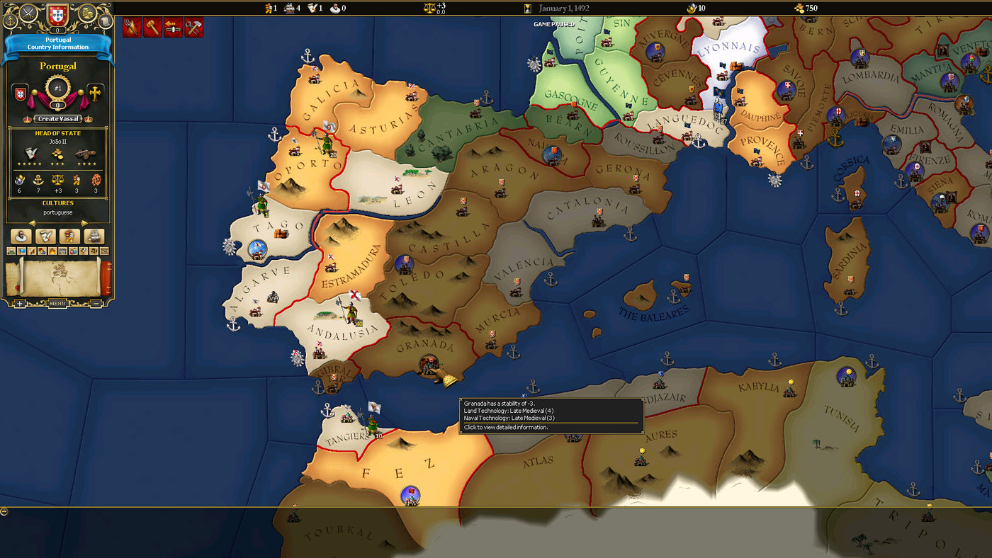 For The Glory: A Europa Universalis Game - PC (Steam) — скриншот 1