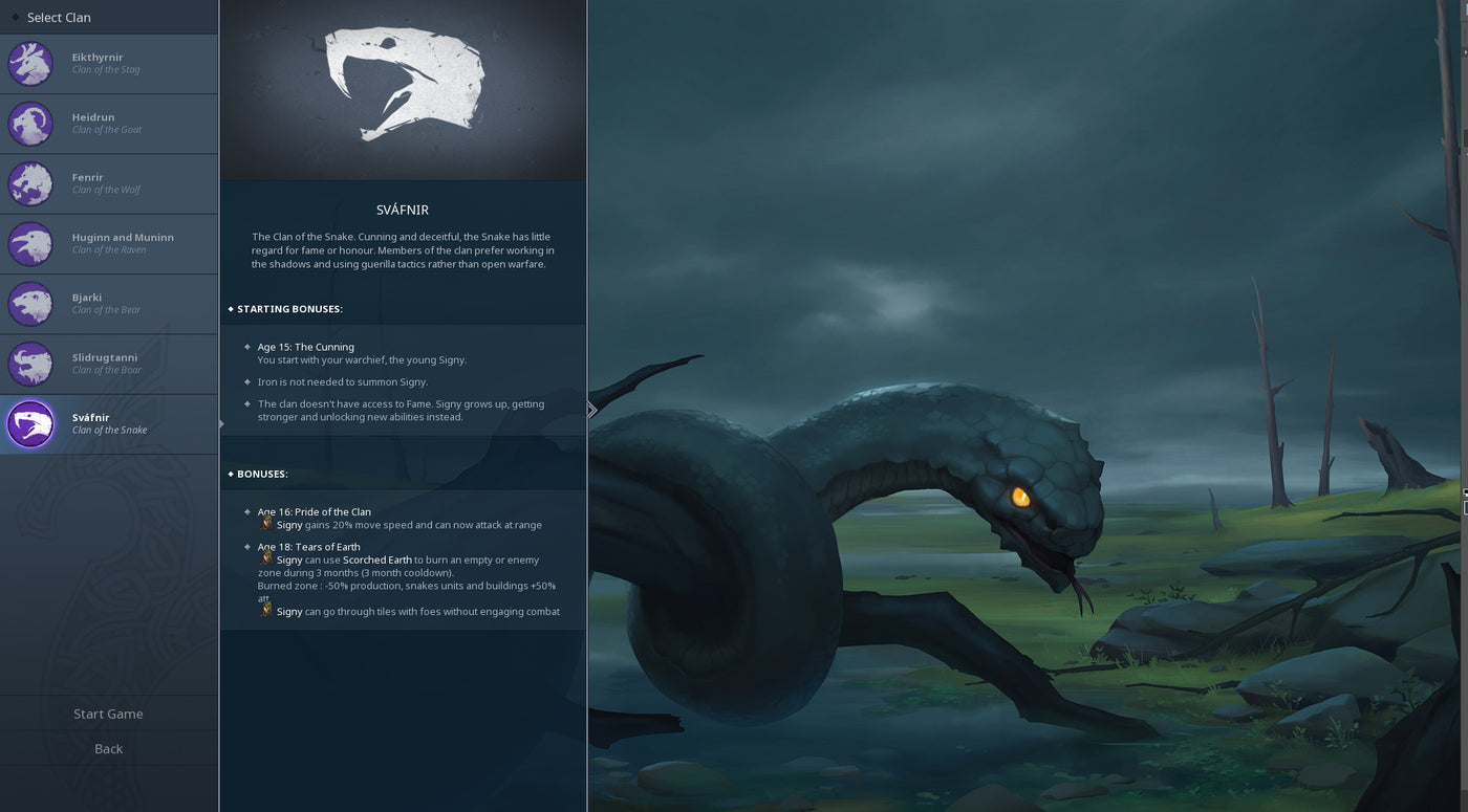 Northgard - Svafnir Clan of the Snake DLC - PC (Steam) — скриншот 1