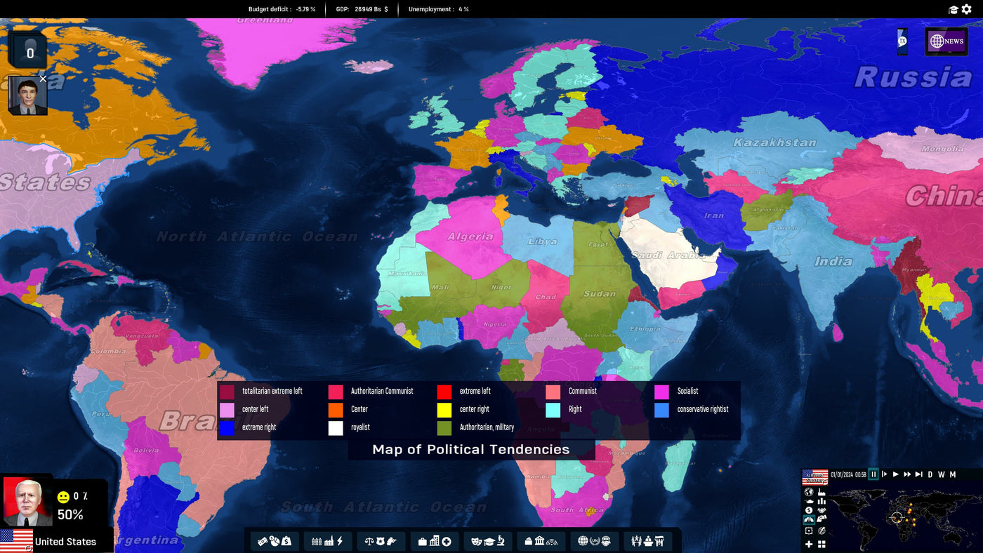 Geo-Political Simulator 5 - PC (Steam) — скриншот 2