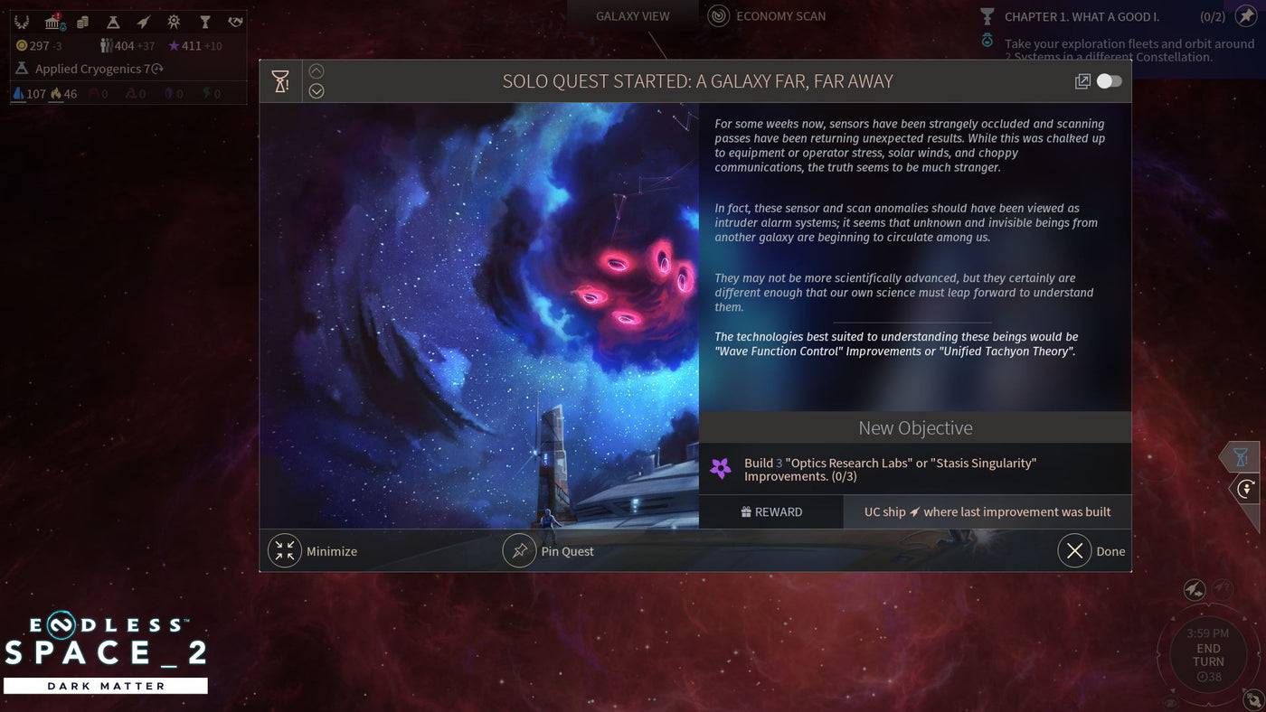 Endless Space 2 - Dark Matter DLC - PC (Steam) — скриншот 1