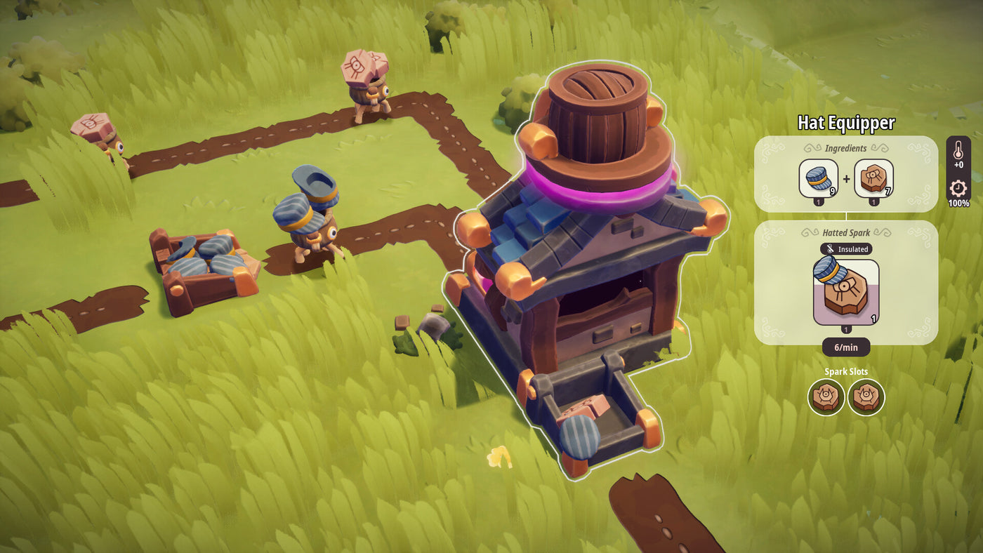 Oddsparks: An Automation Adventure - Hats & Helmets DLC - PC (Steam) — скриншот 2