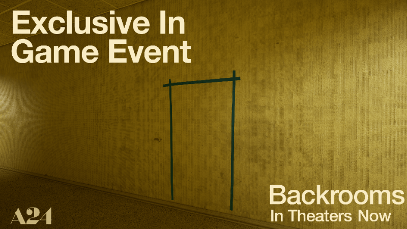 In-game event for A24's Backrooms film