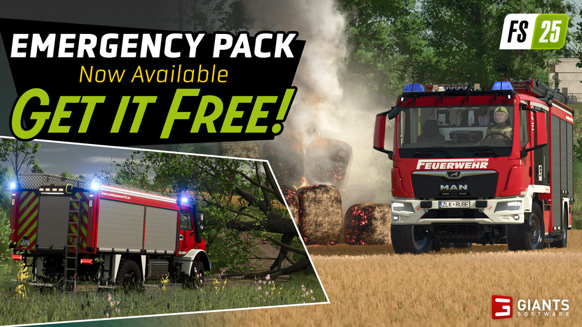 Emergencies in Farming Simulator 25: Free Emergency Pack Now Available!