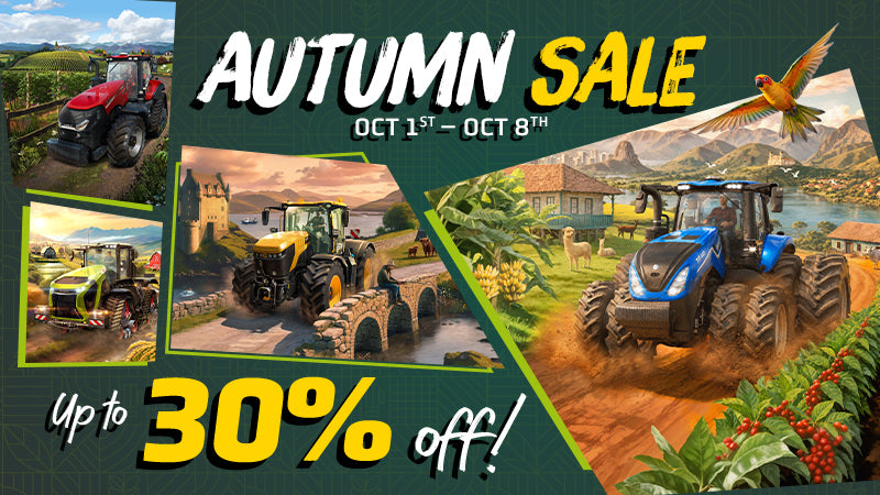 Steam Autumn Sale: Save on Selected Farming Simulator Games & DLCs! 🍂