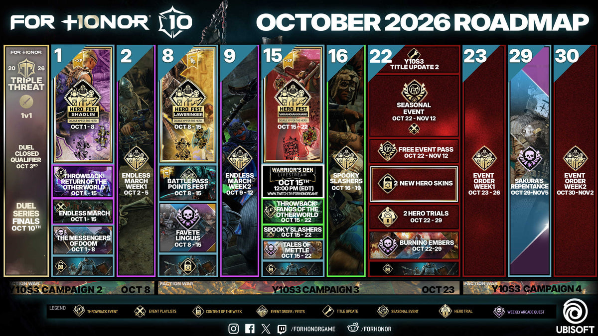 LIVE NOW - OCTOBER ROADMAP