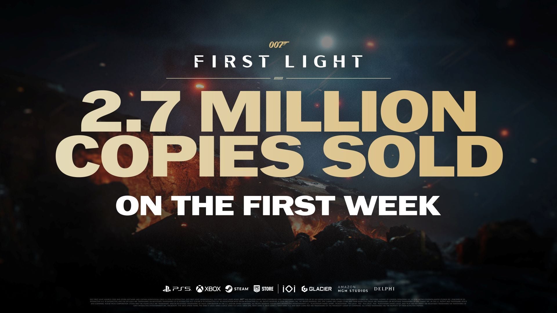 2.7 million copies sold in the first week
