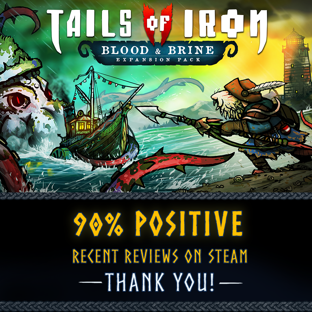 Tails of Iron 2 Reaches Over 90% Positive Recent Reviews!