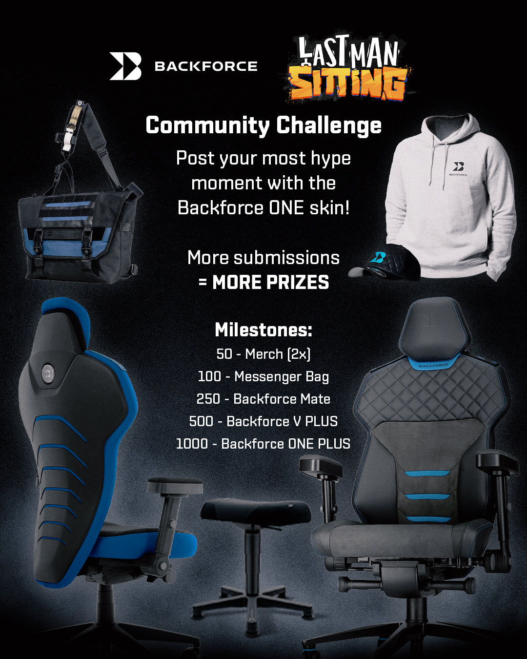 🔥 Last Man Sitting x Backforce.gg 💥 IRL CHAIR 💥 Giveaway 🔥