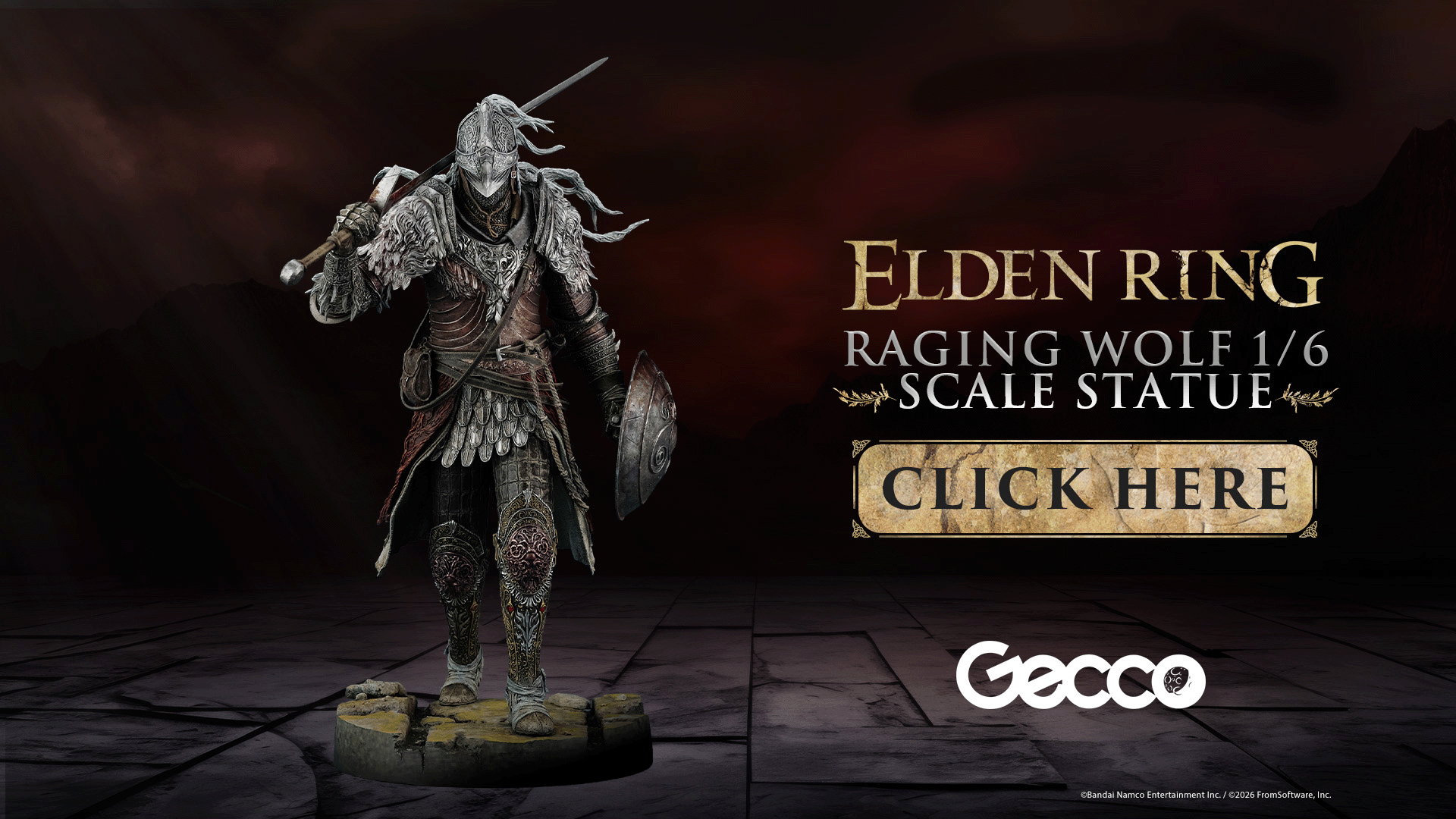 ELDEN RING: Raging Wolf 1/6 scale statue