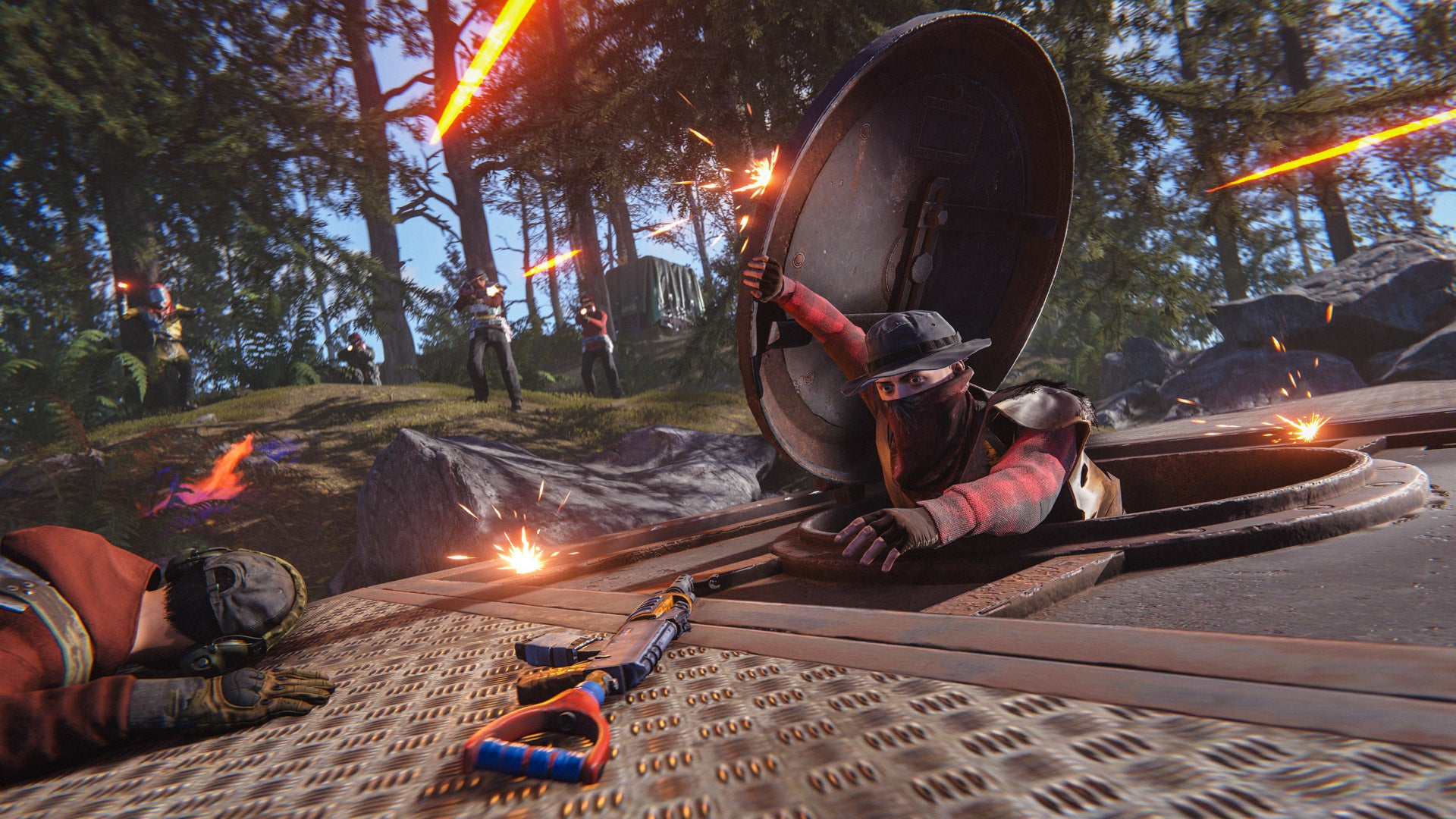 SPRING CLEAN: armoured hatch, water wheel and multi-unlock tree
