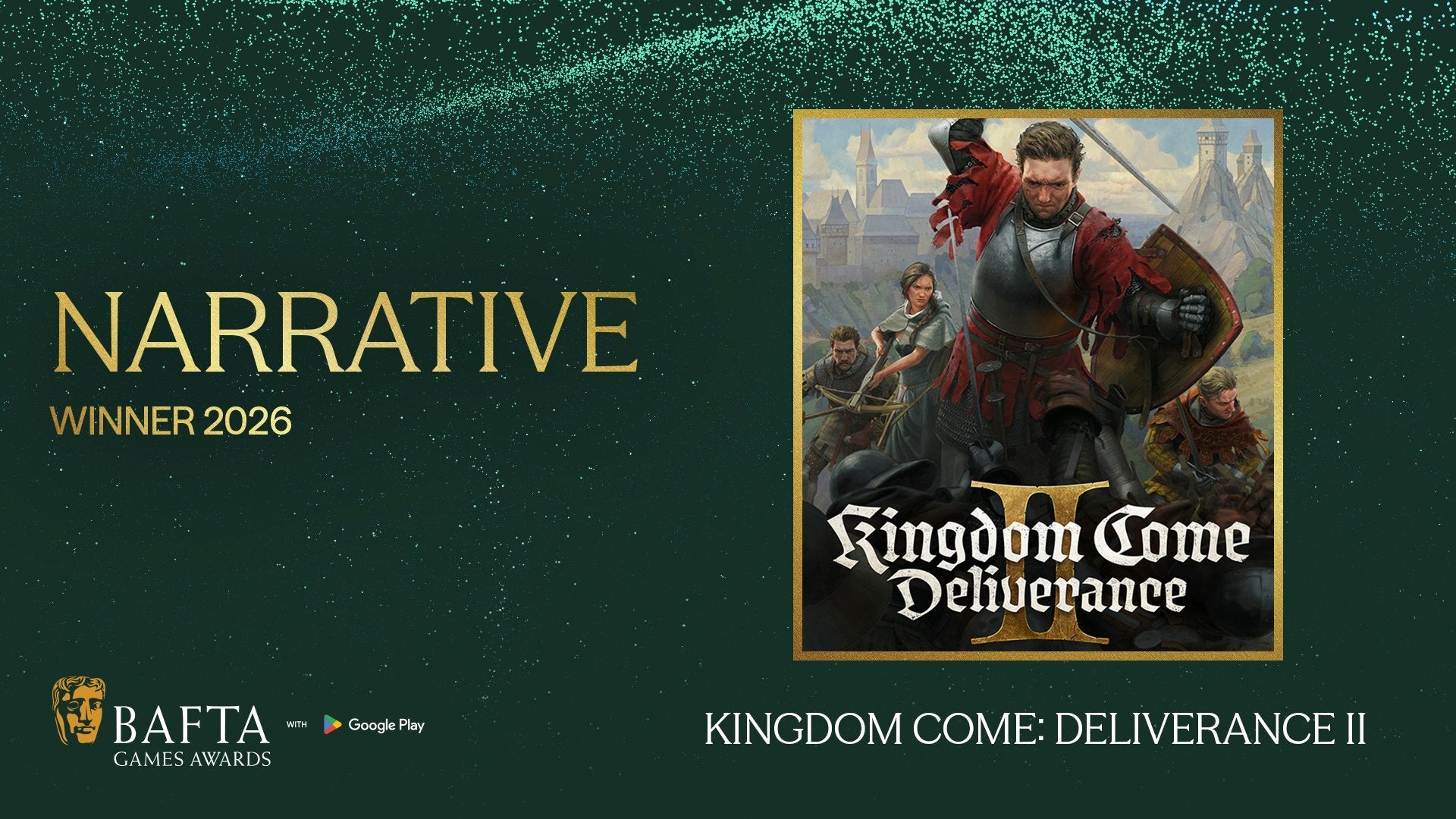 Kingdom Come: Deliverance II wins BAFTA for Best Narrative