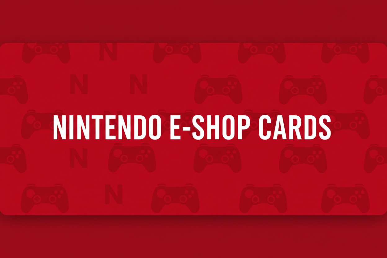 Nintendo e-shop cards