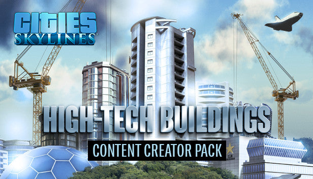 Cities Skylines - Content Creator Pack High-Tech Buildings DLC - PC (Steam)