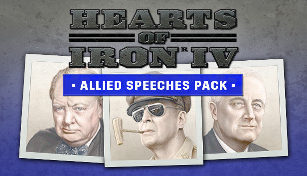 Hearts of Iron IV - Allied Speeches Pack DLC - PC (Steam)