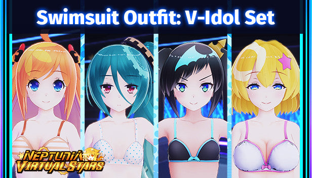 Neptunia Virtual Stars - Swimsuit Outfit- V-Idol Set DLC - PC (Steam)