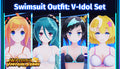 Neptunia Virtual Stars - Swimsuit Outfit- V-Idol Set DLC - PC (Steam)
