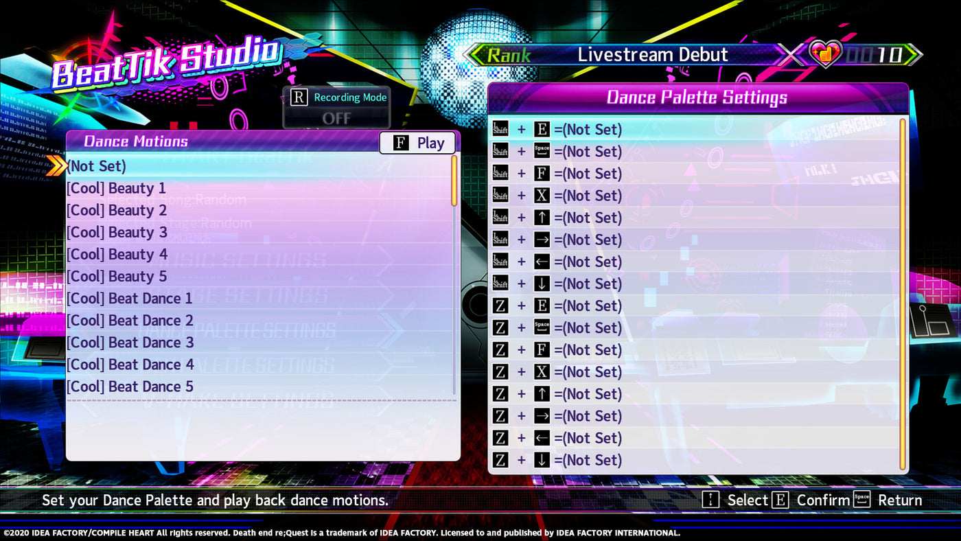 Neptunia Virtual Stars - Unlock All BeatTik Dances DLC - PC (Steam) — скриншот 1