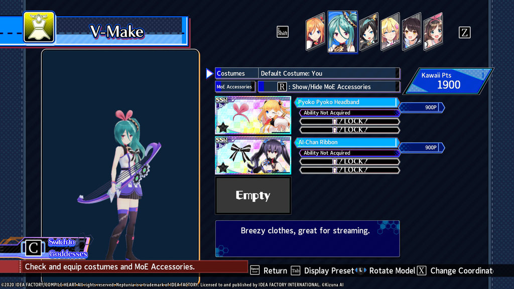 Neptunia Virtual Stars - Kizuna Ai Vtuber Accessories DLC - PC (Steam) — screenshot 2
