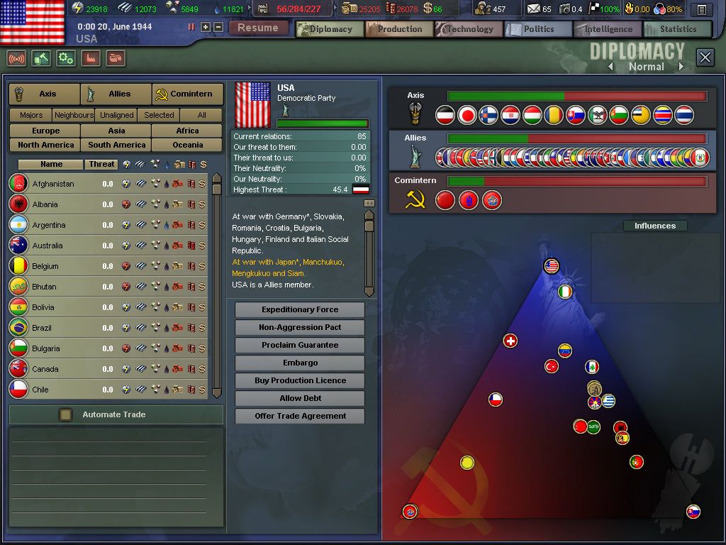Hearts of Iron III - PC (Steam) — screenshot 2