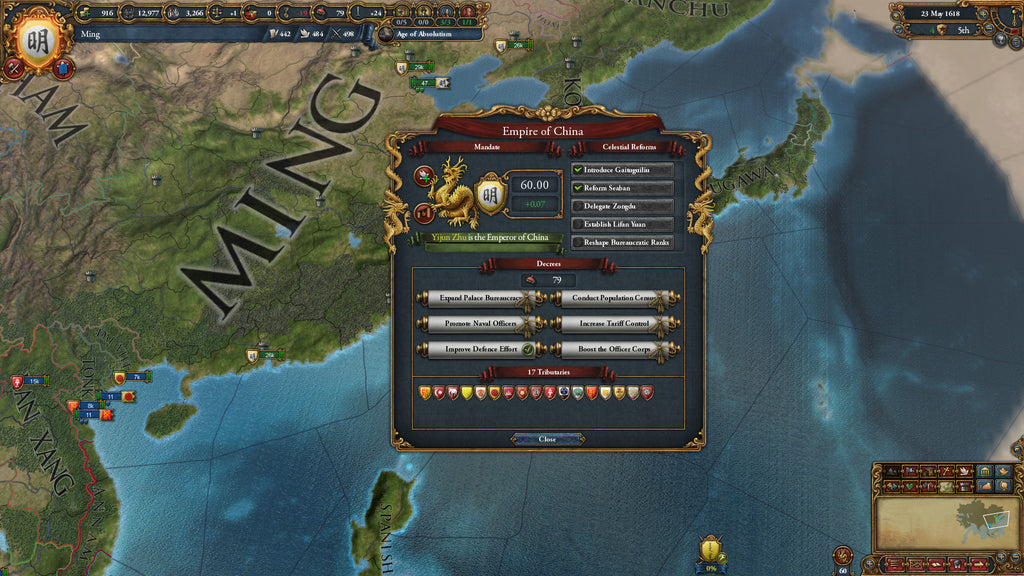 Europa Universalis IV - Mandate of Heaven DLC - PC (Steam) — screenshot 1