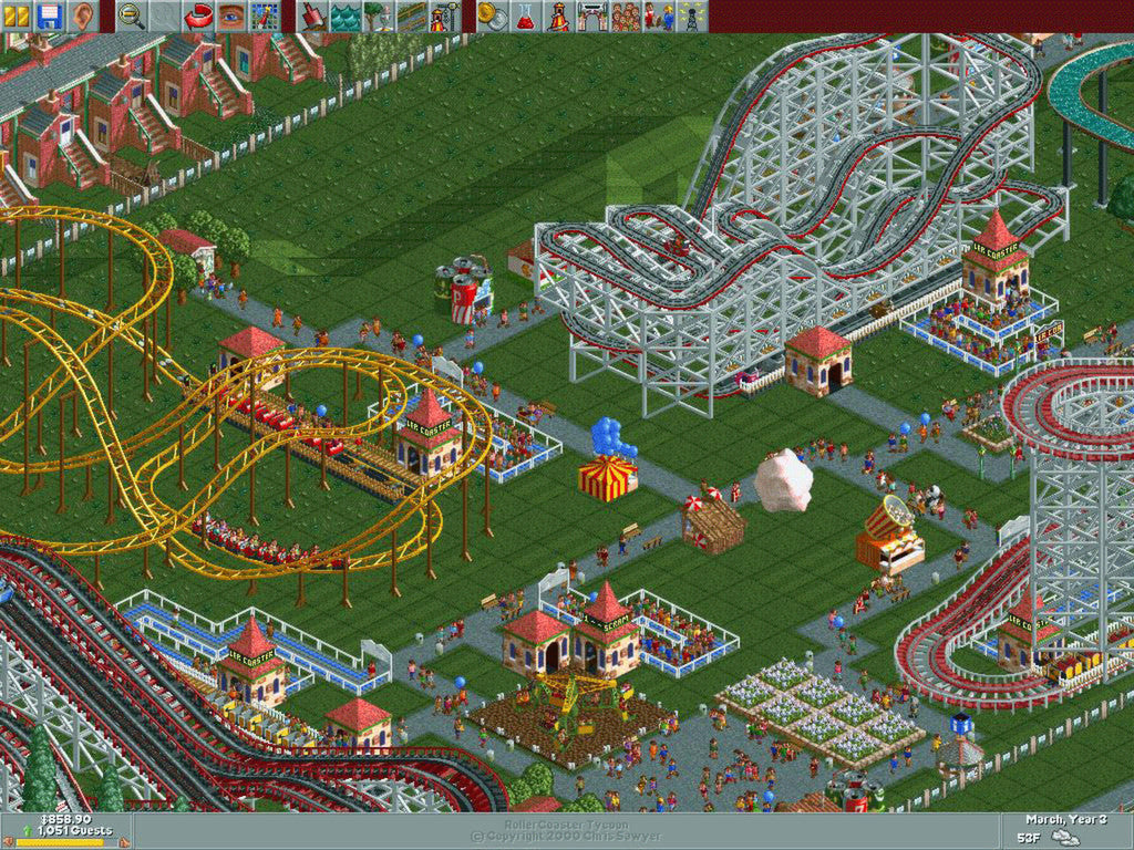 RollerCoaster Tycoon Deluxe - PC (Steam) — screenshot 1