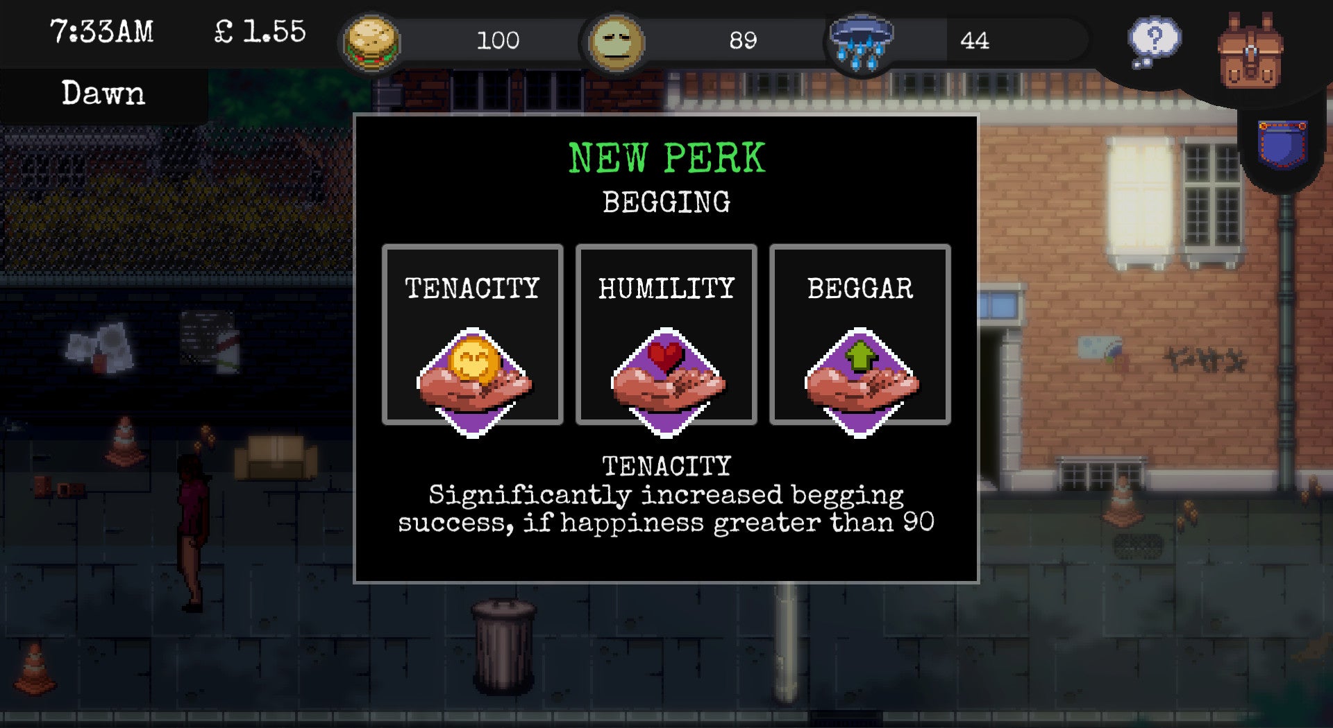 CHANGE: A Homeless Survival Experience - PC (Steam) — screenshot 2