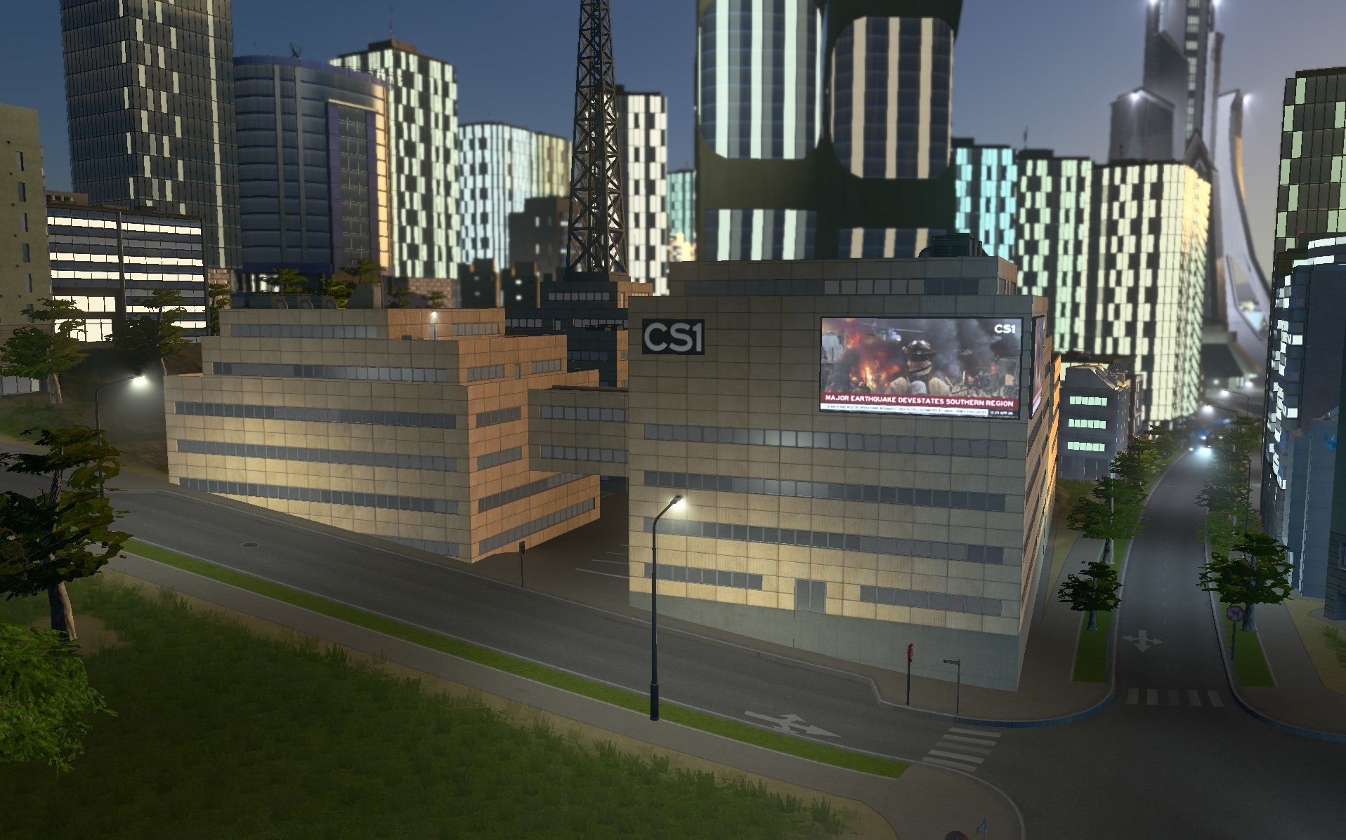 Cities Skylines - Content Creator Pack High-Tech Buildings DLC - PC (Steam) — screenshot 1