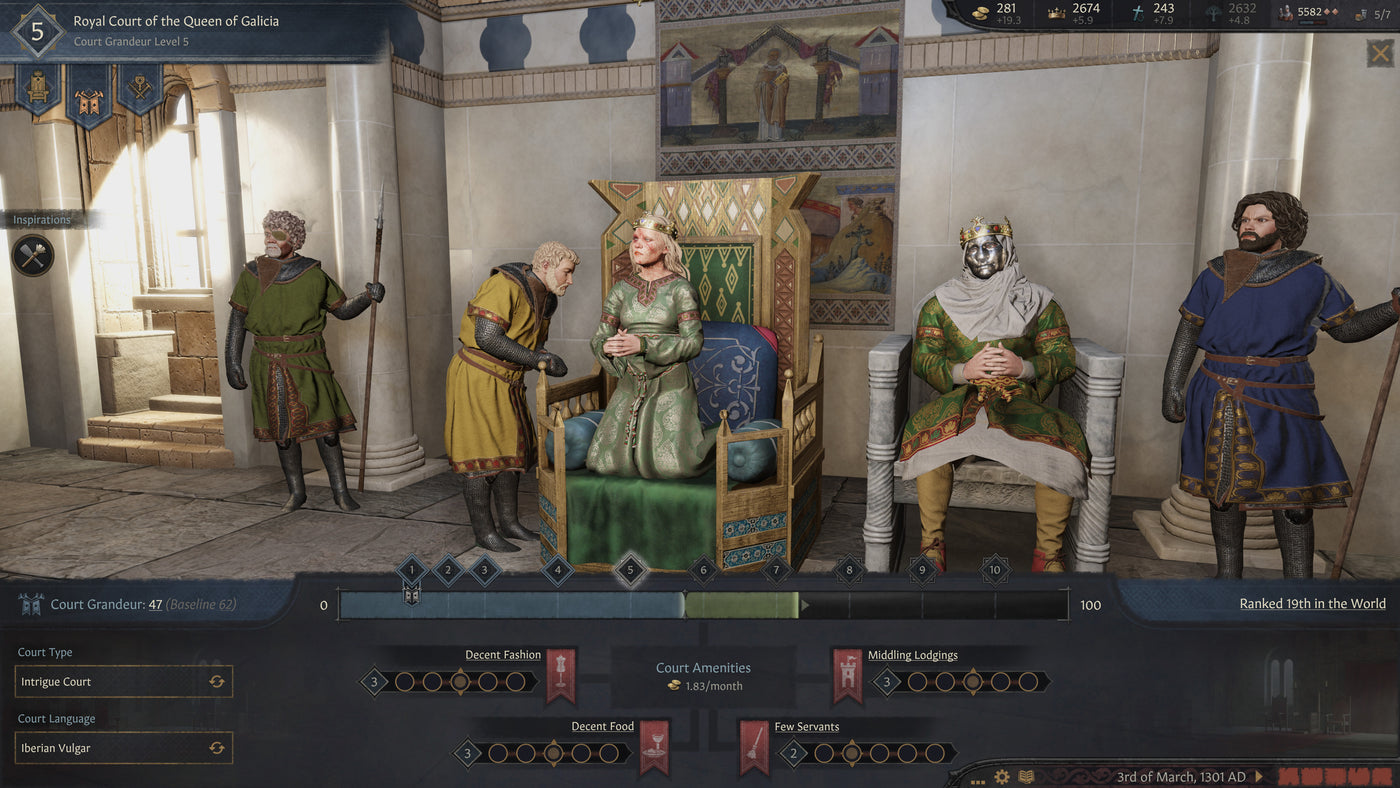 Crusader Kings III - Royal Court DLC - PC (Steam) — скриншот 1