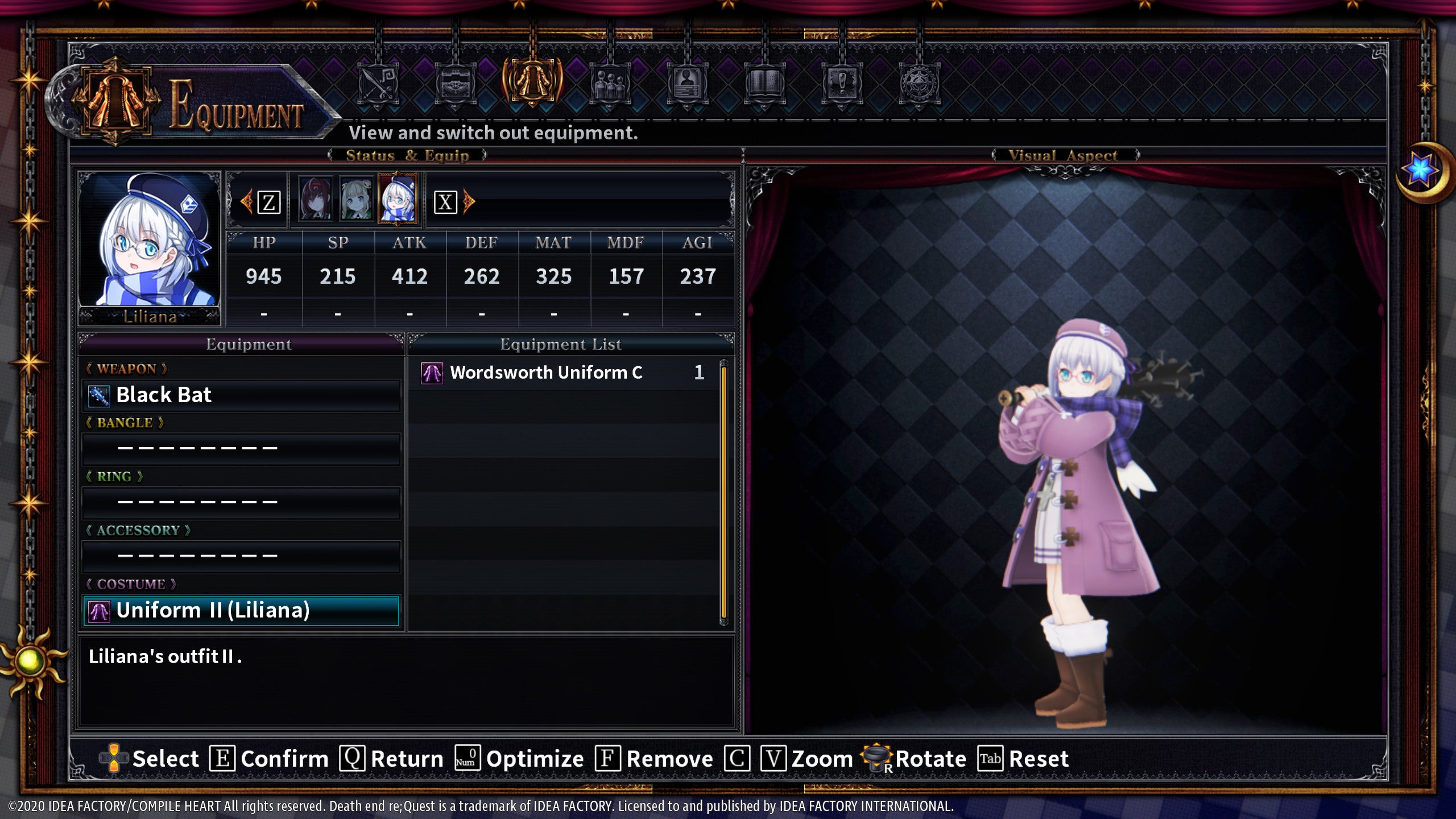 Death end re;Quest 2 - Alternate Uniform Set - PC (Steam) — screenshot 3