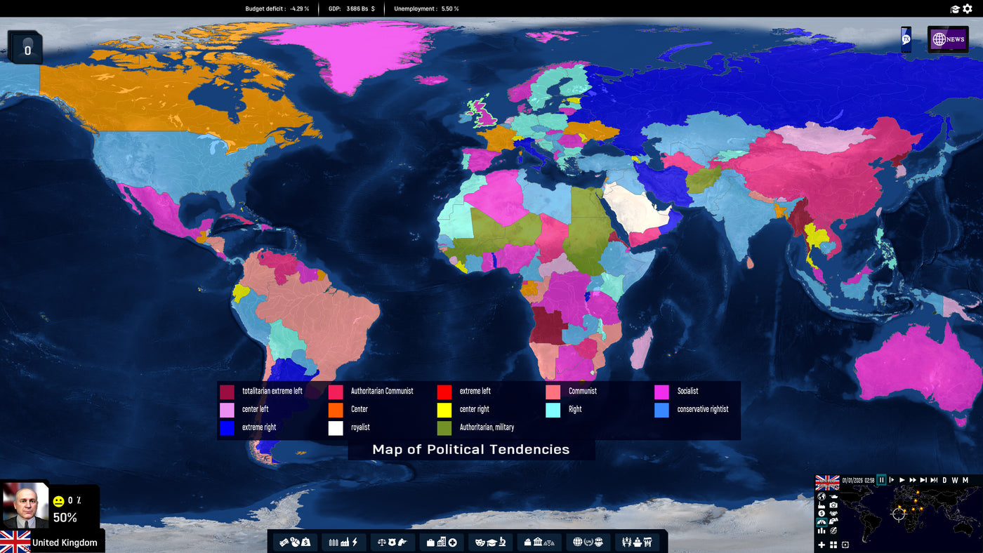 Geo-Political Simulator 2026 Edition - PC (Steam) — скриншот 3