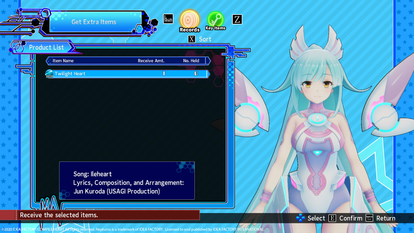 Neptunia Virtual Stars - In-game BGM Ileheart - -Twilight Heart- DLC - PC (Steam) — скриншот 1