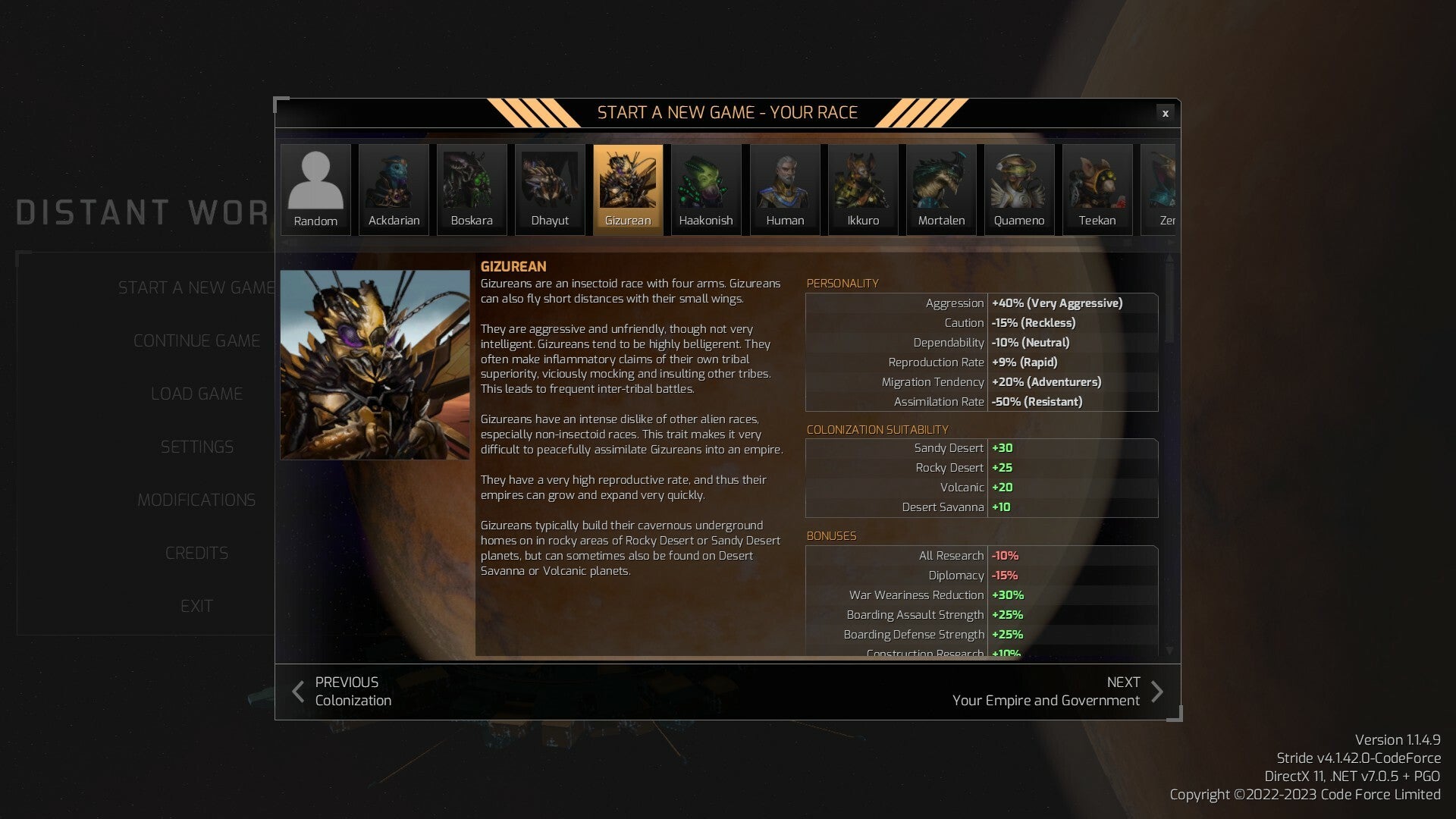 Distant Worlds 2: Factions - Quameno and Gizureans DLC - PC (Steam) — screenshot 2