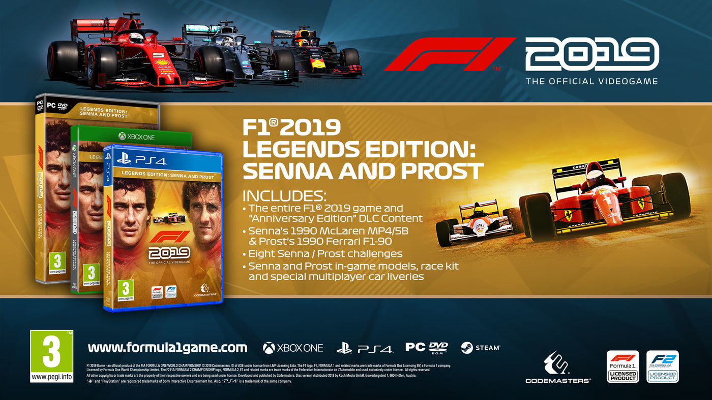F1 2019 Legends Edition - PC (Steam) — скриншот 1